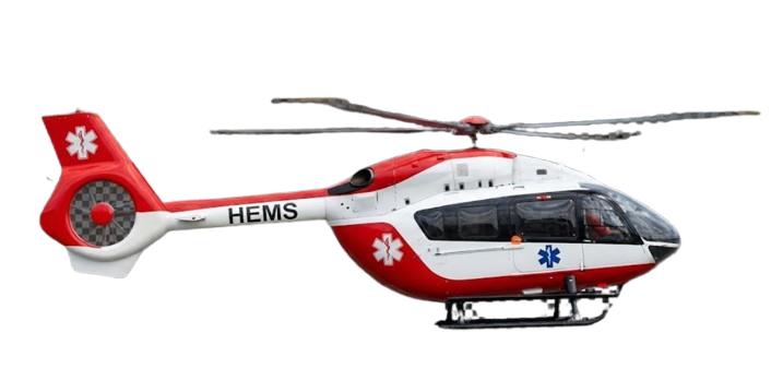 Elicottero HEMS in volo