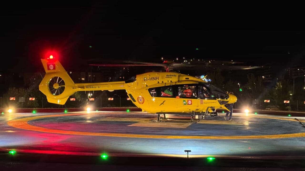 Rendering 3D notturno NVIS della base Zaiera (placeholder)